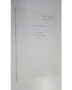 käytetty kirja Eripainos Musarum Minister studia in honorem Kari Tarkiainen 14.6.1998