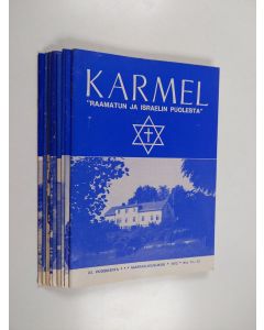 käytetty teos Karmel 1-12/1972 (vuosikerta, numero 6 puuttuu) : Raamatun ja Israelin puolesta
