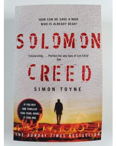 Kirjailijan Simon Toyne uusi kirja Solomon Creed