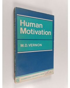 Kirjailijan M. D. Vernon käytetty kirja Human motivation