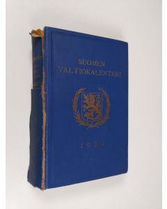 käytetty kirja Suomen valtiokalenteri Karkausvuodeksi 1932
