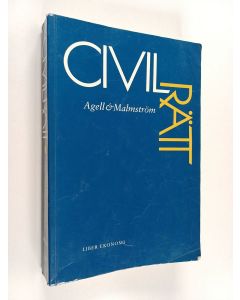 Kirjailijan Åke Malmström käytetty kirja Civilrätt