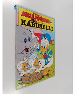 Kirjailijan Walt Disney käytetty kirja Aku Ankan karuselli 2/86
