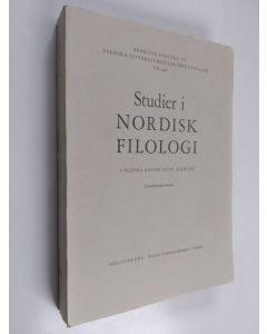 käytetty kirja Studier i nordisk filologi Bd. 58