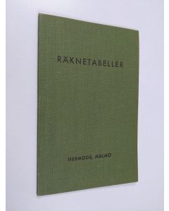 Kirjailijan Alex Jönsson & P. G. Persson käytetty teos Räknetabeller