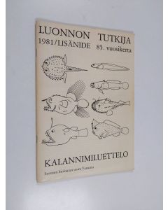 Kirjailijan Markku Varjo käytetty teos Kalannimiluettelo