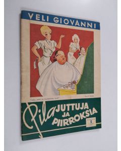 Kirjailijan Veli Giovanni käytetty teos Pilajuttuja ja piirroksia 3/1944