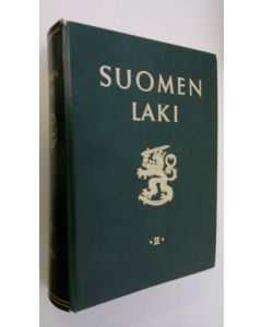 Tekijän Erkki Onikki  käytetty kirja Suomen laki 1986 II