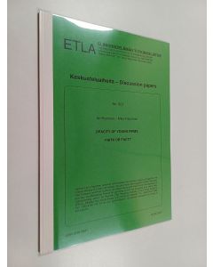 Kirjailijan Ari Hyytinen uusi teos Opacity of young firms : faith or fact?