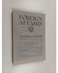 käytetty kirja Foreign Affairs Winter 1985/86 : Vol 64 No 2