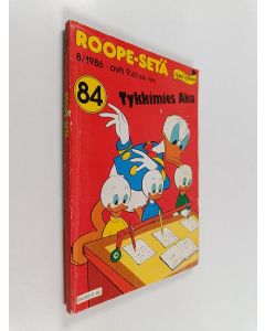 Kirjailijan Walt Disney käytetty kirja Roope-setä 8/1986