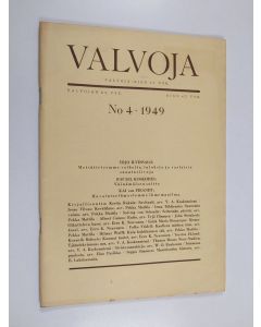 käytetty teos Valvoja 4/1949