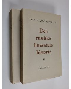 Kirjailijan Adolf Stender-Petersen käytetty kirja Den russiske litteraturs historie 1-2