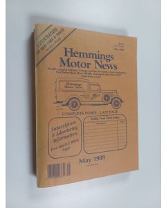 käytetty kirja Hemmings Motor News : May 1989 : Volume 36 : Number 5