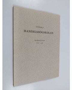 käytetty kirja Svenska handelshögskolan årsberättelse 1967-1968