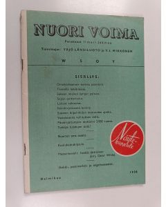 käytetty teos Nuori voima helmikuu 1938