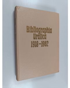 Kirjailijan O. Kivi käytetty kirja Bibliographia Uralica : soome-ugri ja samojeedi keeleteadus noukogude liidus 1918-1962
