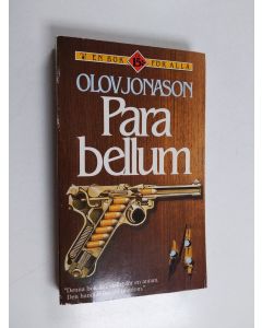 Kirjailijan Olov Jonason käytetty kirja Parabellum