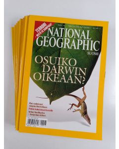 käytetty kirja National Geographic vuosikerta 2004 (Huhtikuun ja elokuun nro puuttuu)