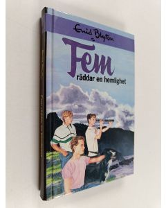 Kirjailijan Enid Blyton käytetty kirja Fem räddar en hemlighet