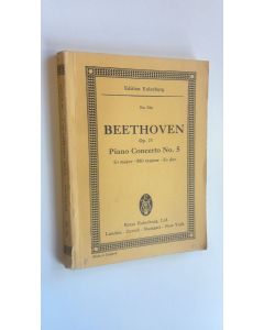 Kirjailijan Ernst Eulenberg käytetty kirja Beethoven op. 73 Piano Concerto No. 5