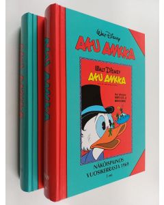 Kirjailijan Walt Disney käytetty kirja Aku Ankka näköispainos vuosikerrasta 1969, 1-2