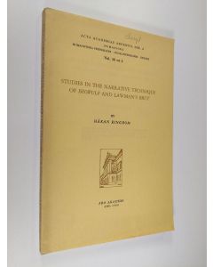 Kirjailijan Håkan Ringbom käytetty kirja Studies in the narrative technique of Beowulf and Lawman's Brut