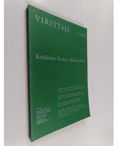 käytetty kirja Virittäjä 2/1976