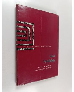 Kirjailijan William W. Lambert & Wallace E. Lambert käytetty kirja Social psychology