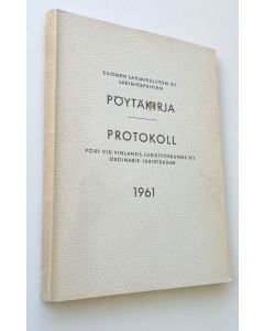 käytetty kirja Suomen lakimiesliiton XII lakimiespäivien pöytäkirja 1961