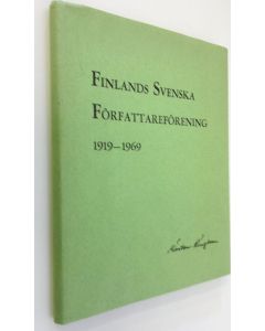 Kirjailijan Mårten Ringbom käytetty kirja Finlands svenska författareförening 1919-1969