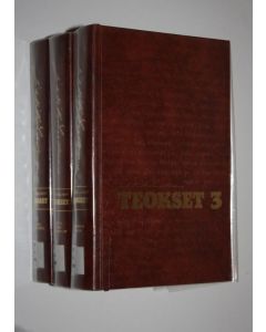 Kirjailijan Johan Vilhelm Snellman käytetty kirja Teokset 1-3 : Aika Ruotsissa ; Matka Keski-Eurooppaan ; Kuopion kausi
