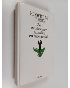 Kirjailijan Robert M. Pirsig käytetty kirja Zen och konsten att sköta en motorcykel