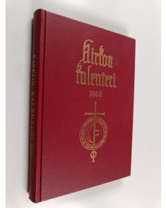 Kirjailijan Pentti Erkamo käytetty kirja Kirkon kalenteri 1958