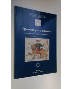 Kirjailijan Russian Academy of ym. Sciences käytetty kirja Manuscripta orientalia vol 5 n:o 1, March 1999 : international journal for oriental manuscript research