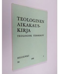 käytetty kirja Teologinen aikakauskirja 4/1981