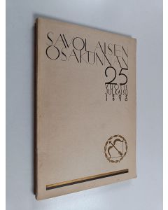 käytetty kirja Savolaisen osakunnan 25-vuotisjulkaisu 1905-1930