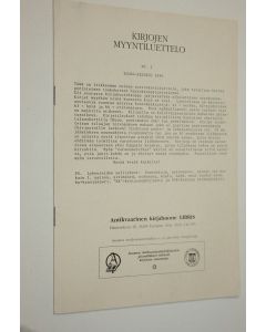 käytetty teos Kirjojen myyntiluettelo nro 2/1990 (touko-kesäkuu)
