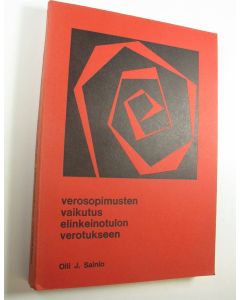 Kirjailijan Olli J. Sainio käytetty kirja Verosopimusten vaikutus elinkeinotulon verotukseen