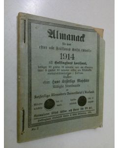 käytetty teos Almanack för året efter Frälfares Kristi födelse 1914