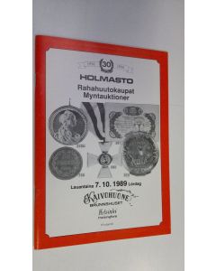 käytetty teos Holmasto rahahuutokaupat lauantaina 7.10.1989