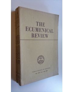 Tekijän W.A. Visser 't Hooft  käytetty kirja The Ecumenical review No. 1-4 - A quarterly : Vol. XIV  - 1961-62