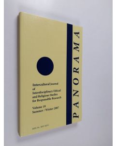Kirjailijan Siebren Miedema käytetty kirja Panorama : Intercultural journal of interdisciplinary ethical and religious studies for responsible research Vol. 19 summer / winter 2007