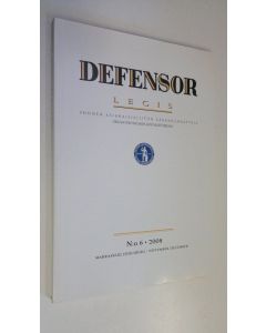 käytetty kirja Defensor legis n:o 6/2008