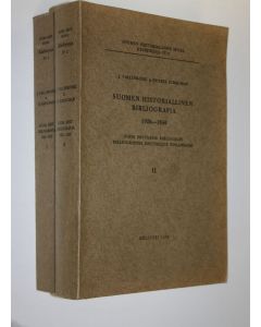 Kirjailijan Jorma Vallinkoski käytetty kirja Suomen historiallinen bibliografia 1926-1950 1-2 = Finsk historisk bibliografi 1926-1950 = Bibliographie historique finlandaise 1926-1950