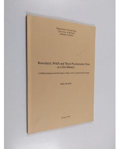 Kirjailijan Jaakko Harlahti käytetty kirja Rorschach, WAIS and Three Psychomotor Tests as a Test Battery - A Methodological and Normative Study with a Large Finnish Sample