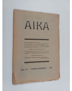 käytetty kirja Aika 5-6/1921