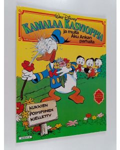 Kirjailijan Walt Disney käytetty kirja Kamalaa kasvioppia ja muita Aku Ankan parhaita