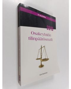 Kirjailijan Kirsi Rasinaho käytetty kirja Osakeyhtiön tilinpäätösmalli 2019