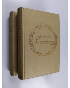 Kirjailijan Werner Söderhjelm käytetty kirja Johan Ludvig Runeberg : hans lif och hans diktning 1-2 - Joh Ludv Runeberg : hans liv och hans diktning